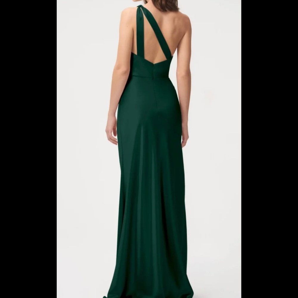 Jenny Yoo bridesmaid dress “Lena” in emerald - Picture 2 of 2